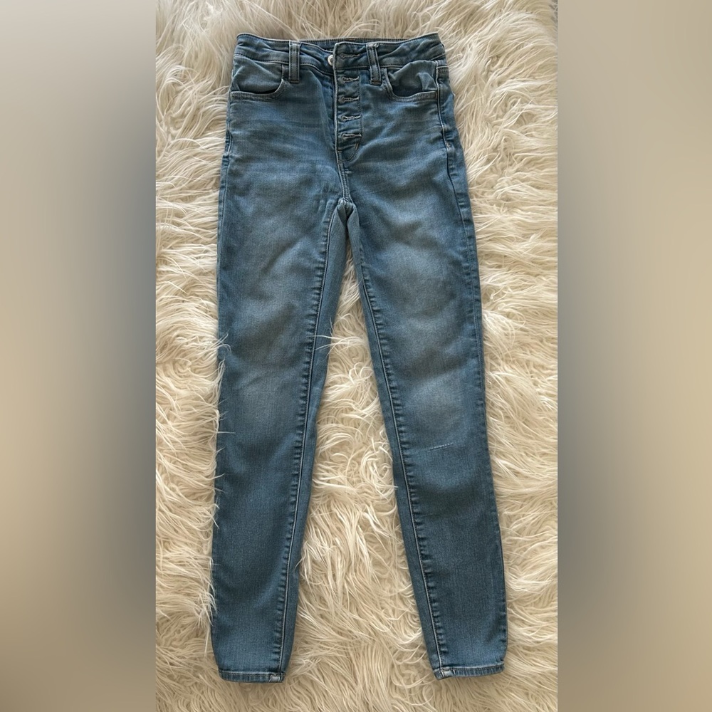 American Eagle Women's Button Fly Skinny Jeans